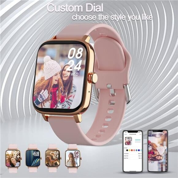 Smartwatch for Women Men Fitness Tracker with Sleep Health Monitor Calorie